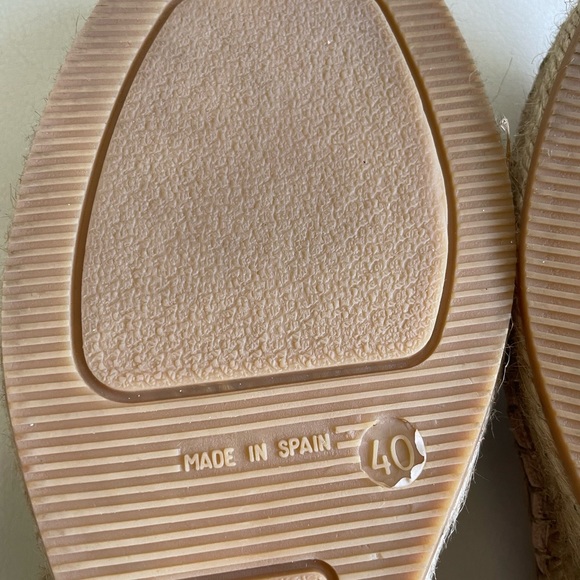 Browns Slingback Espadrilles Size 40 - 9 - Picture 8 of 9